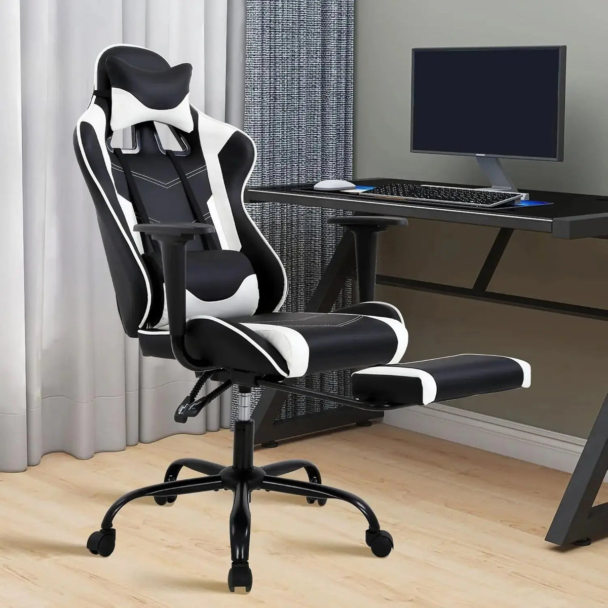 Ergonomic High-Back Gaming Chair PU Leather 250lbs Home Office, Customized Deals 4 U  Gaming Accessories Deals 4 U