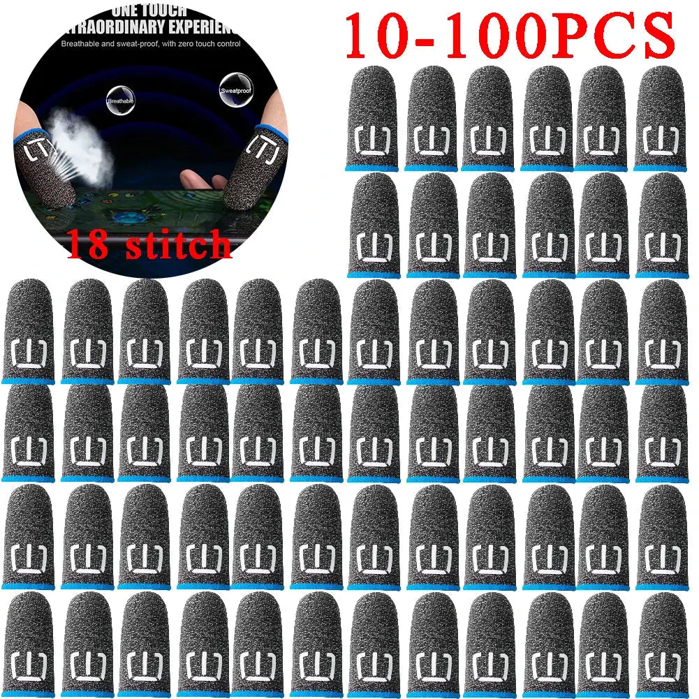 100-10PCS Finger Cover Game Controller For PUBG Sweatproof Anti-slip Fingertip Cover Thumb Gloves For Mobile Game Deals 4 U  Mobile Gaming Deals 4 U