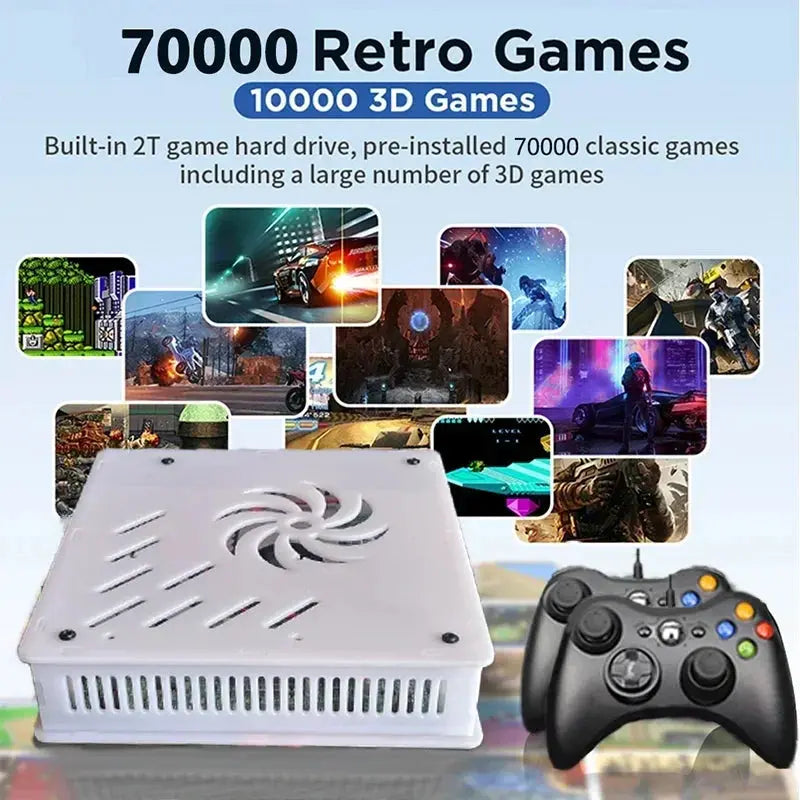 X8 Retro Game Console 4K HD 4G/8G RAM 60 Emulator 500GB Storage 70000+Classic Games For Wii PS2 DC PSP NGC XBOX Holiday Gift Deals 4 U  Gaming Accessories Deals 4 U