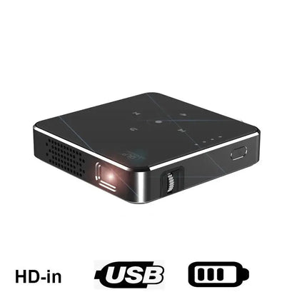 Smartldea New Mini dlp HD Projector support 1080p build in Battery Capacity wired Phone Mirroring proyector Home Theater beamer Deals 4 U  Gaming Accessories Deals 4 U