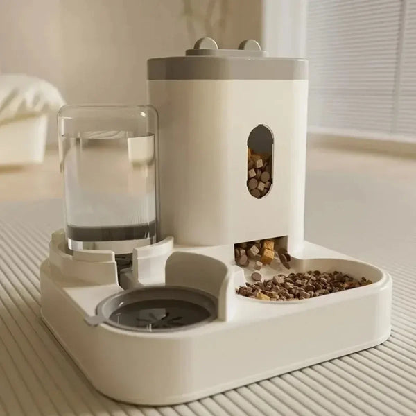 Automatic Feeder Dog Cat Food Bowl With Water Fountain Large Capacity Pet Food Storage Dispenser Container Puppy Pet Accessories Deals 4 U   Deals 4 U