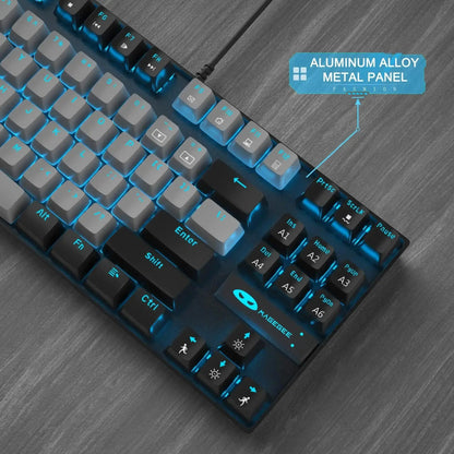 MageGee 75% Mechanical Gaming Keyboard, Blue Switch, LED Blue Backlit, 87 Keys Compact TKL Wired Keyboards for Windows Laptop PC Deals 4 U  Gaming Accessories Deals 4 U