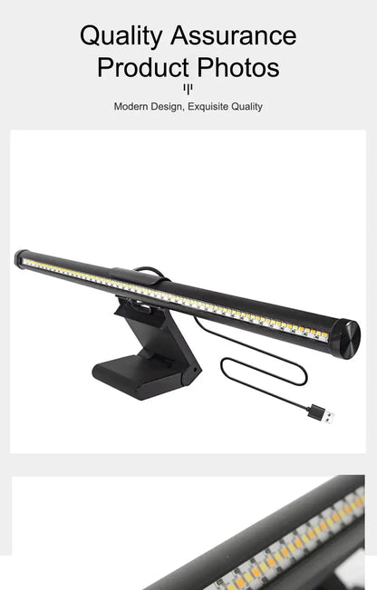 LED Desk Lamp Monitor Light Bar Eye-Care Stepless Table Lamp Dimming Lighting Computer Monitor Screen Light Bar for Work Gaming Deals 4 U  RGB Hexagon Wall Lights Deals 4 U