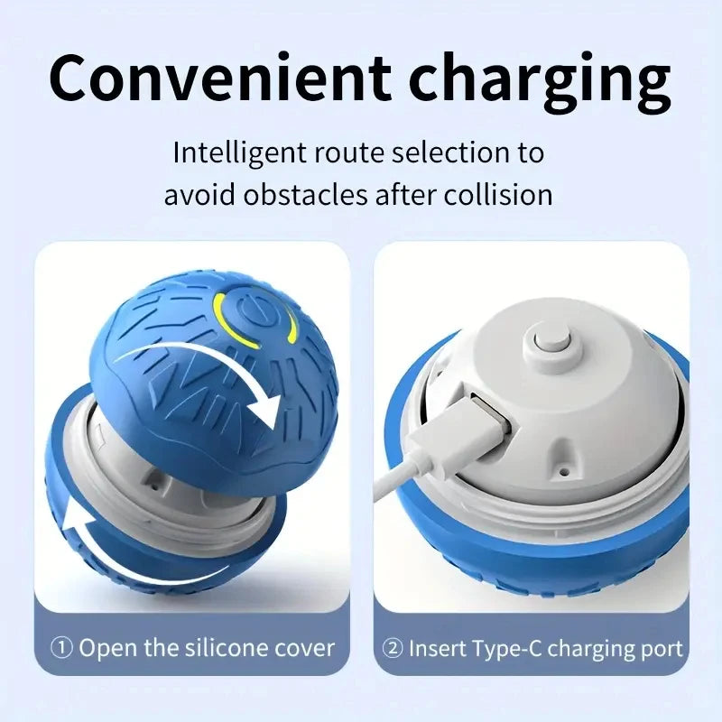Smart Dog Toy Ball Automatic Interactive Pet Electronic Rolling USB Rechargeable Moving Bouncing for Puppy to Large dog Chew Toy Deals 4 U   Deals 4 U