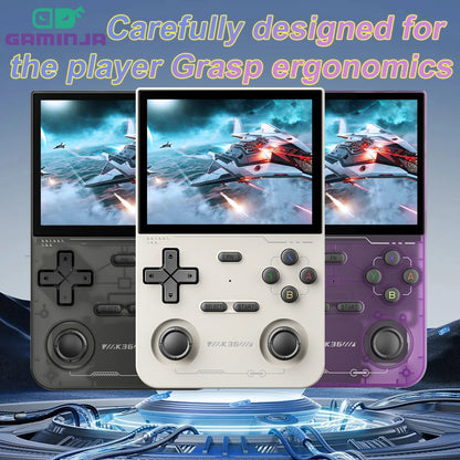 GAMINJA K36 Handheld Game Console 3.5Inch IPS 640x480 Screen Built in 64GB Simulator Games Portable Handheld Game Console