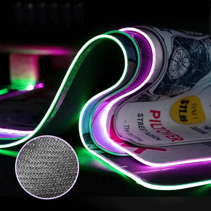 ROG ASUS Mouse Pad RGB Gamer Desk Mat Led Back Light Mousepad Setup Gaming Accessories Deskmat Big Colorful Mousepepad Backlight