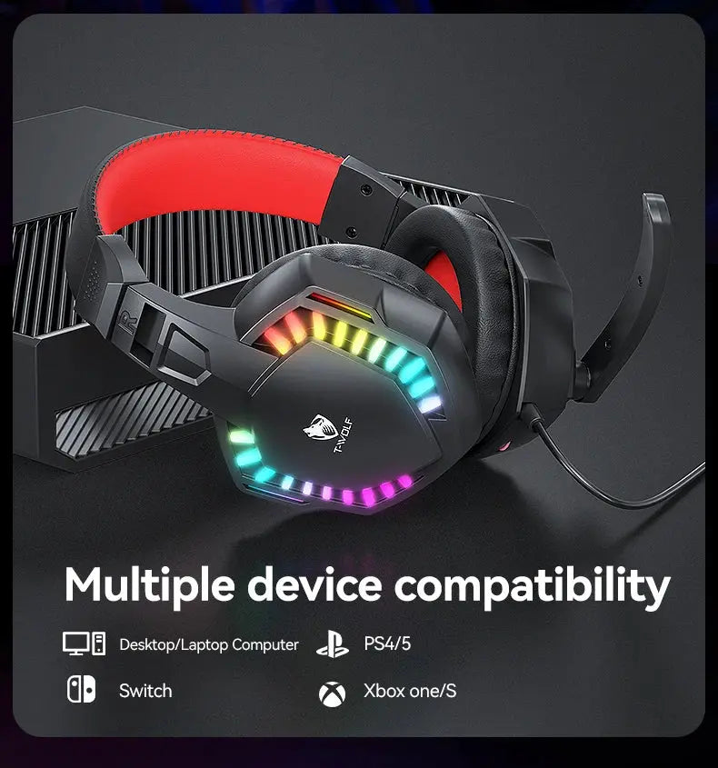 5-in-1 Set Gaming Combo Keyboard 4-color Breathing Light Mouse 3.5mm Gaming Headset Gaming Speaker Anti-slip Mouse Pad NEW HOT Deals 4 U  Gaming Accessories Deals 4 U