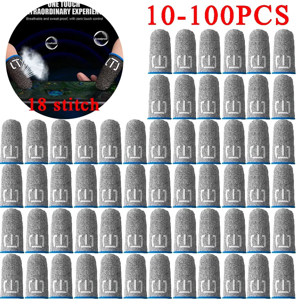 100-10PCS Finger Cover Game Controller For PUBG Sweatproof Anti-slip Fingertip Cover Thumb Gloves For Mobile Game Deals 4 U  Mobile Gaming Deals 4 U