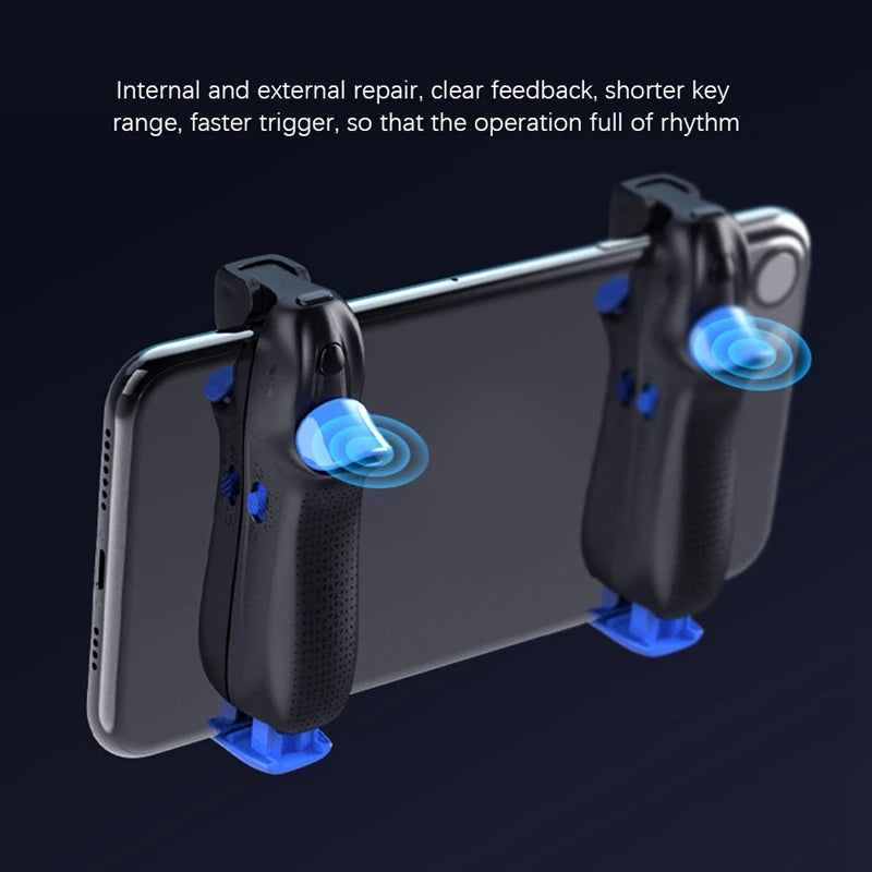 Practical Mobile Game Controller Four Finger Gamepad for Pubg Trigger Game for iPhone/ Android Gamepad