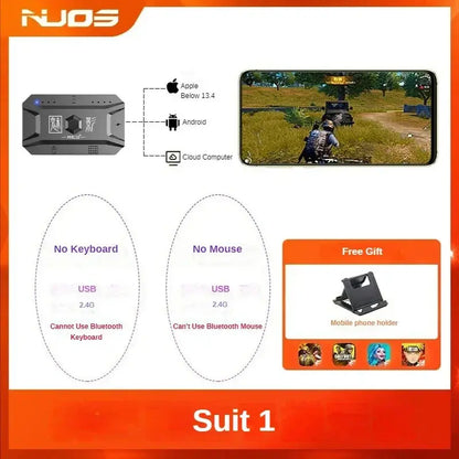M1 Pro Gamepad Mobile Game Controller 4 in 1 Mouse Keyboard Converter BT V5.0 Programmable Adapter Support iOS Android System Deals 4 U  Gaming Accessories Deals 4 U