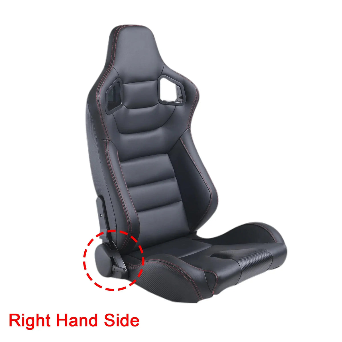1Pcs Universal Racing Car Seats 70-180 degree Adjustable Seat 3D PVC Full WRAP Leather Racing Sports Bucket Seats with 1 Slider Deals 4 U  Gaming Accessories Deals 4 U