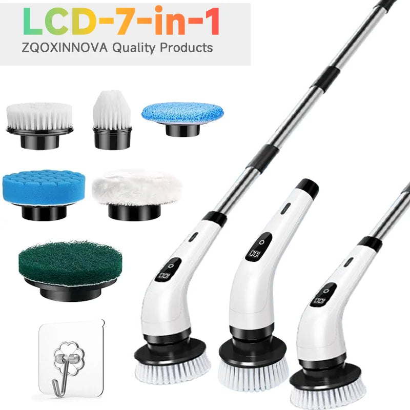 Cordless Household Spin Scrubber Kitchen Gadgets Hair Brushes Bathroom Broom Toilet  Multipurpose Cleaning Brush  Electric Mops Deals 4 U   Deals 4 U
