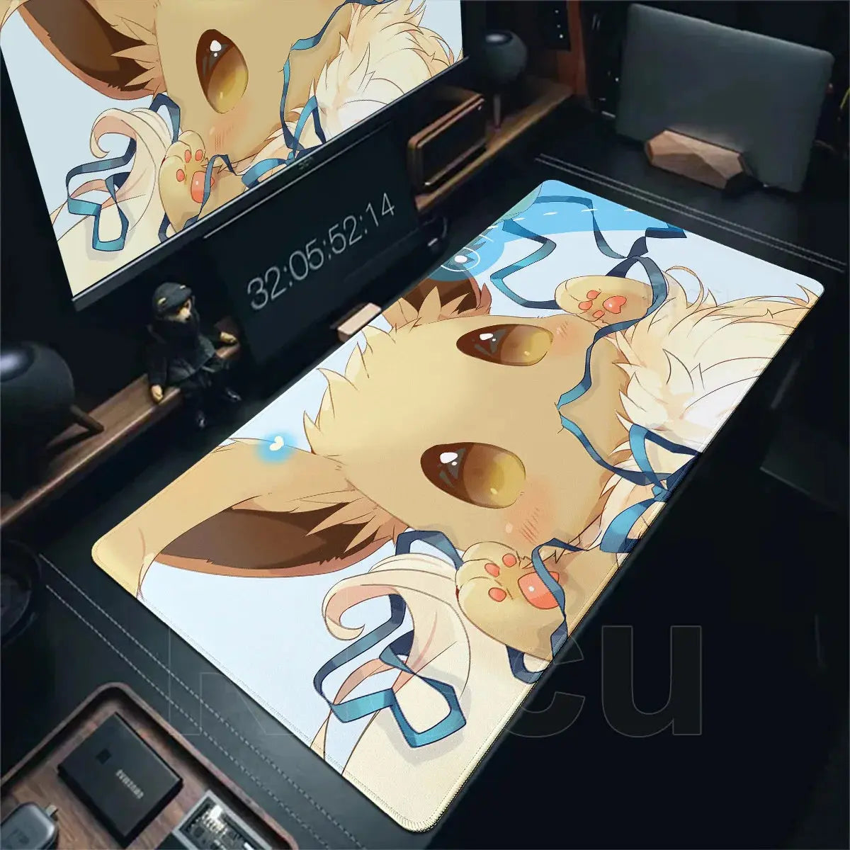 Japan Anime Gamer Mouse Pad E-eevee Cabinet Kawaii Tablepad XXL P-pokemon Keyboard Rug Laptop PC Gaming Rubber Extended DeskMats Deals 4 U  Gaming Accessories Deals 4 U