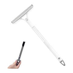Squeegee & Scraper Combo, Cleans Windows & Glass Fast. 21x16cm, White Plastic, Streak Free Deals 4 U   Deals 4 U