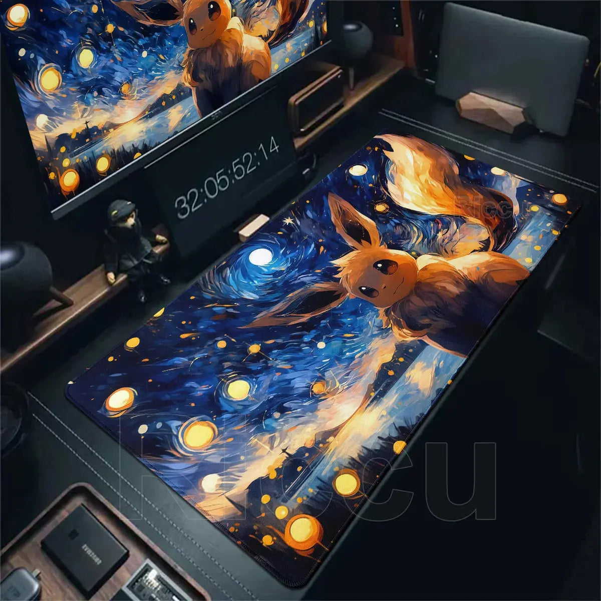 Japan Anime Gamer Mouse Pad E-eevee Cabinet Kawaii Tablepad XXL P-pokemon Keyboard Rug Laptop PC Gaming Rubber Extended DeskMats Deals 4 U  Gaming Accessories Deals 4 U