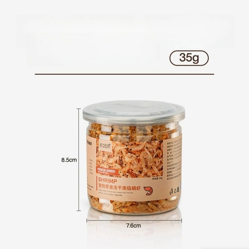 Premium Freeze-Dried Krill Cat Treats - Healthy & Nutritious Snacks for Pet Dental Health Deals 4 U   Deals 4 U