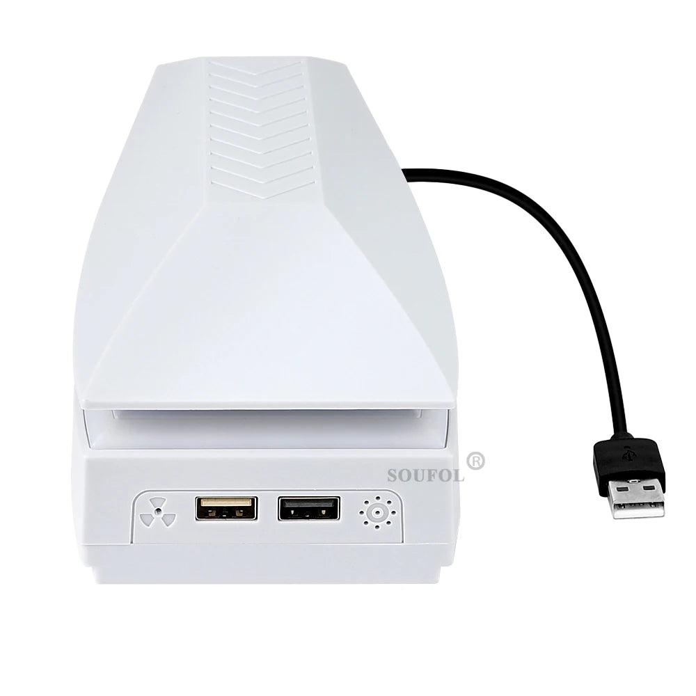 New Upper Cooling Fan for PS5 PRO Console Base Game Cooler Stand Bracket with RGB Dustproof Atmosphere Colorful Lighting LED