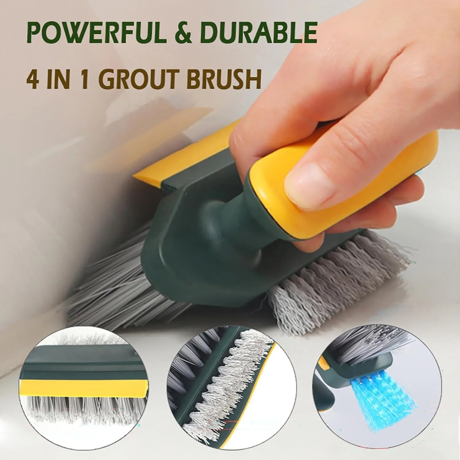 1Pcs 2-In-1 Handheld Cleaning Brush - No Dead Spot Multi-Functional for Crevices Windows Stoves Doors Laundry Tables Deals 4 U   Deals 4 U