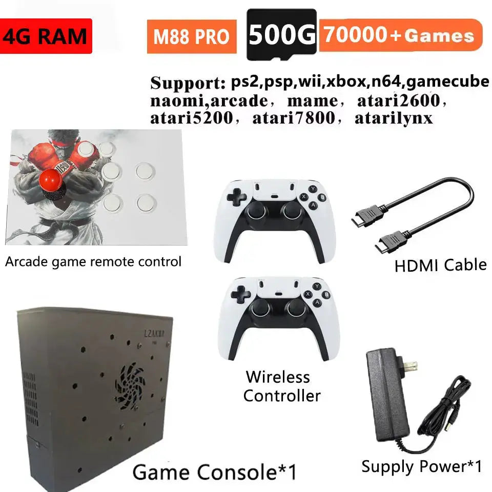 Plug-and-Play NEW Retro Gaming Device 70000+ Games for Wii PS2 DC PSP GAMECUBE 2T Loaded X8 Console Windows 11 Children's Gift Deals 4 U  Gaming Accessories Deals 4 U