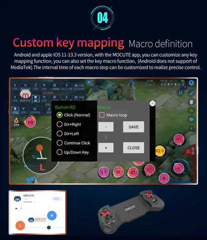 Gamepad For iPhone Android Cell Phone Control Bluetooth Controller Trigger Pubg Mobile Joystick Gaming Smartphone Mando Game Pad Deals 4 U  Mobile Gaming Deals 4 U