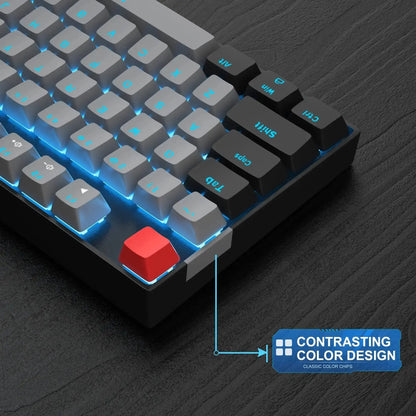 MageGee 75% Mechanical Gaming Keyboard, Blue Switch, LED Blue Backlit, 87 Keys Compact TKL Wired Keyboards for Windows Laptop PC Deals 4 U  Gaming Accessories Deals 4 U