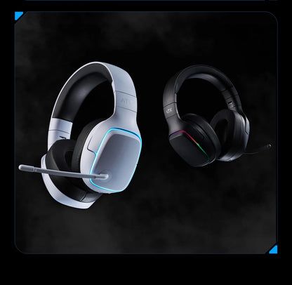 ATK N9 2.4GHz Wireless Gaming Headset with Mic for PS5 PS4 PC Mac Playstation Bluetooth Gaming Headphone with Microphone