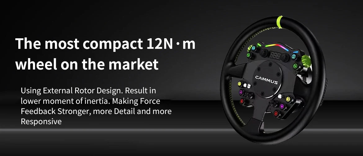 CAMMUS C12 with LC100 pedals kit C12 Direct Drive Steering Wheel Global First includes two T-shaped base flanges Deals 4 U   Deals 4 U