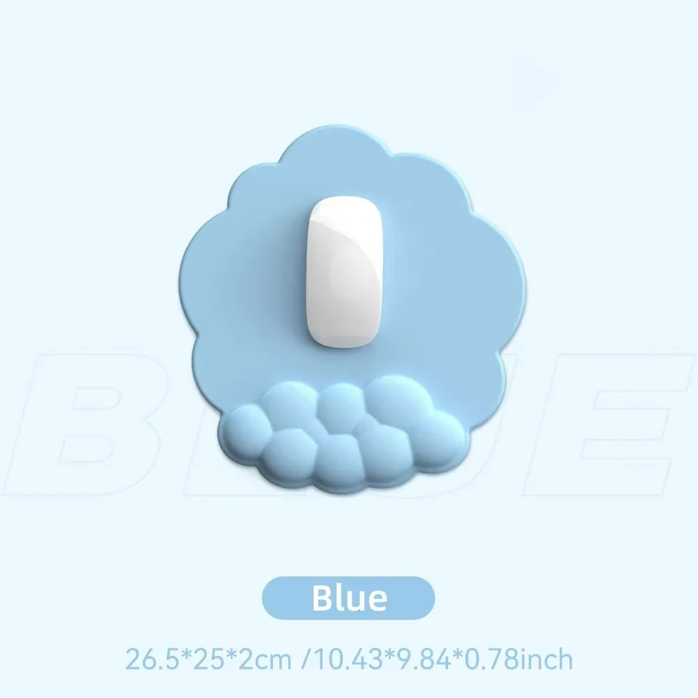 Keyboard Cloud Wrist Rest Pad Anti-Slip Desk Mat Memory Foam Palm Rest Ergonomic Mouse Pad Typing Wrist Rest for Office