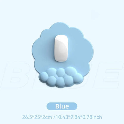 Keyboard Cloud Wrist Rest Pad Anti-Slip Desk Mat Memory Foam Palm Rest Ergonomic Mouse Pad Typing Wrist Rest for Office