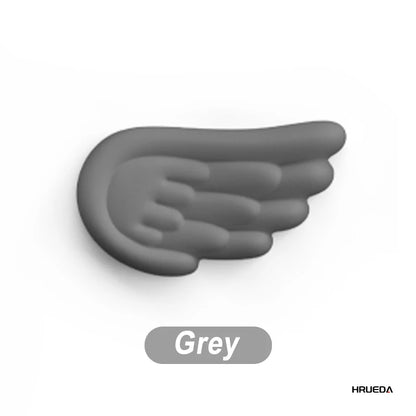 Mousepad Ergonomic Angel Keyboard Wrist Rest and Mouse Pad Set Reduce Wrist Pain for Office and Gaming Use Angel Wing, Memory Fo