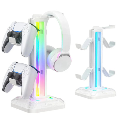 Controller Stand with 9 Light Modes Headset Holder for Desk Rotatable Headphone Stand Detachable Controller Hook Deals 4 U  Gaming Accessories Deals 4 U