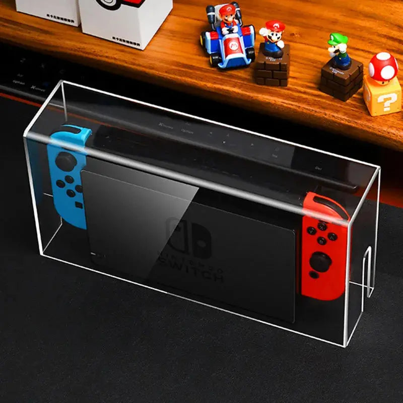 Display Box Host Dust Cover for Nintendo Switch NS Game Console Dock Protective Case Acrylic Hard Covers Switch Oled Accessories Deals 4 U  Console Accessories Deals 4 U