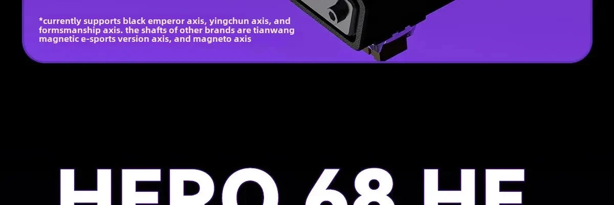 AULA HERO 68HE Magnetic Switch Gaming Keyboard RT0.01 E-sports Customize RGB Wired Mechanical Keyboard Ergonomics Accessories