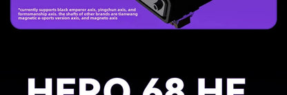 AULA HERO 68HE Magnetic Switch Gaming Keyboard RT0.01 E-sports Customize RGB Wired Mechanical Keyboard Ergonomics Accessories