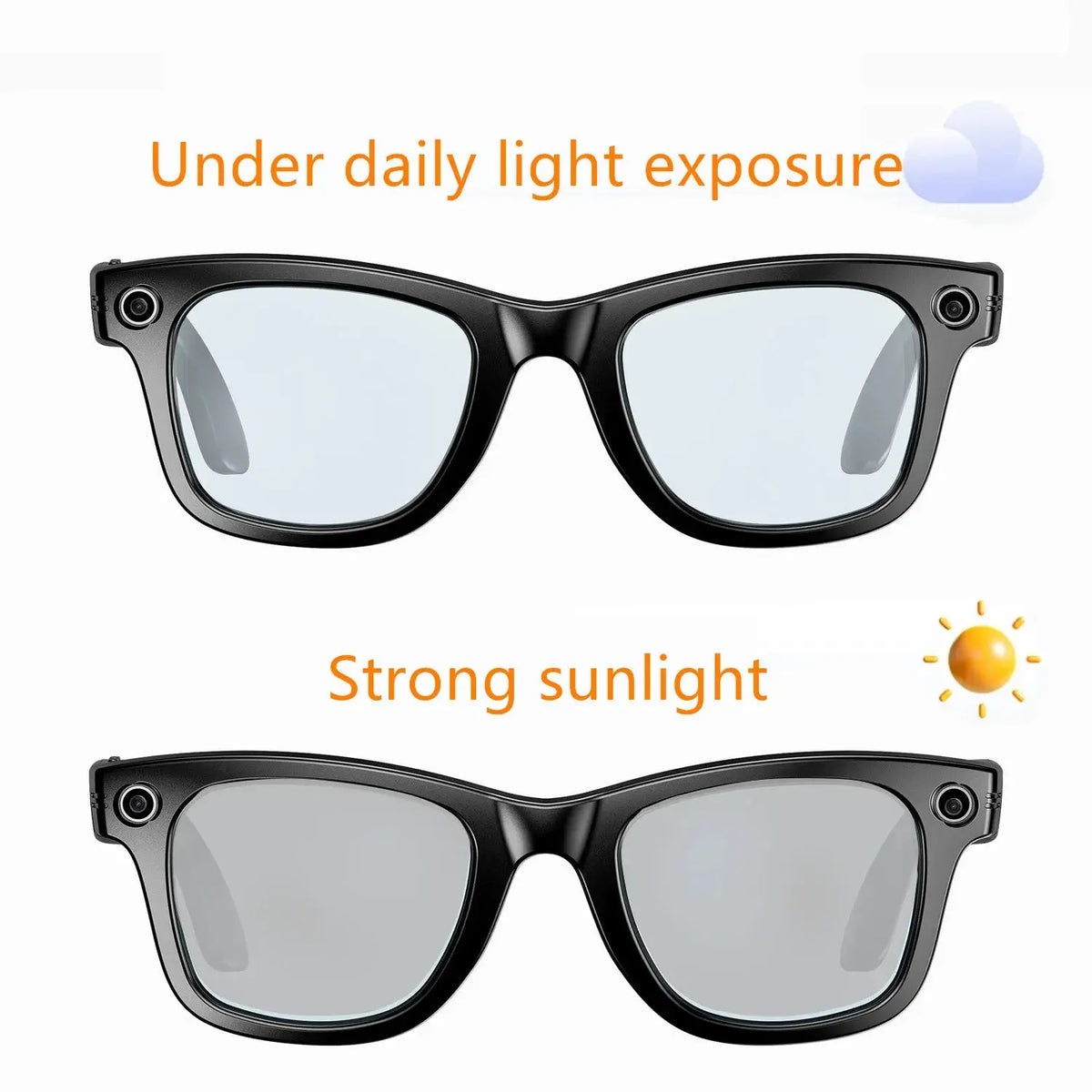 W610 AI Smart Glasses with Video Camera 800W Outdoor Sunglasses Wi-Fi Transfer BT Calling Audio Record Smart Wearable Headset Deals 4 U  Gaming Accessories Deals 4 U
