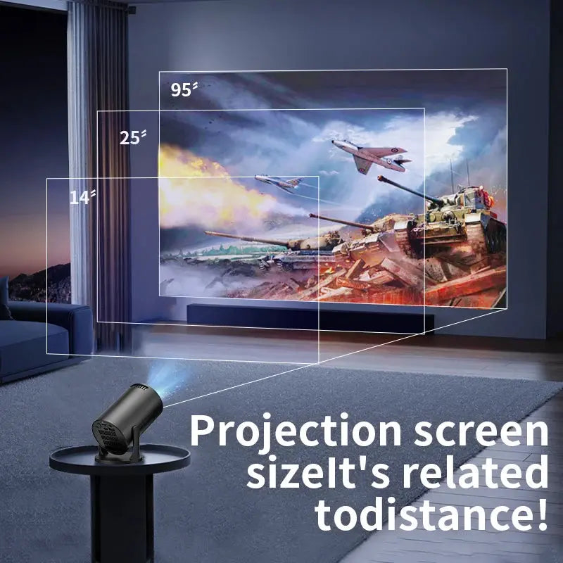 2026 New HY300 Projector with WiFi6 & BT5.0, Portable Beamer 1080P/4K Support Auto Keystone Smart Proyector Deals 4 U  Gaming Accessories Deals 4 U