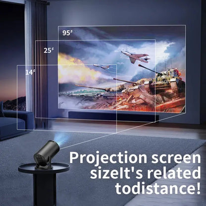 2026 New HY300 Projector with WiFi6 & BT5.0, Portable Beamer 1080P/4K Support Auto Keystone Smart Proyector Deals 4 U  Gaming Accessories Deals 4 U