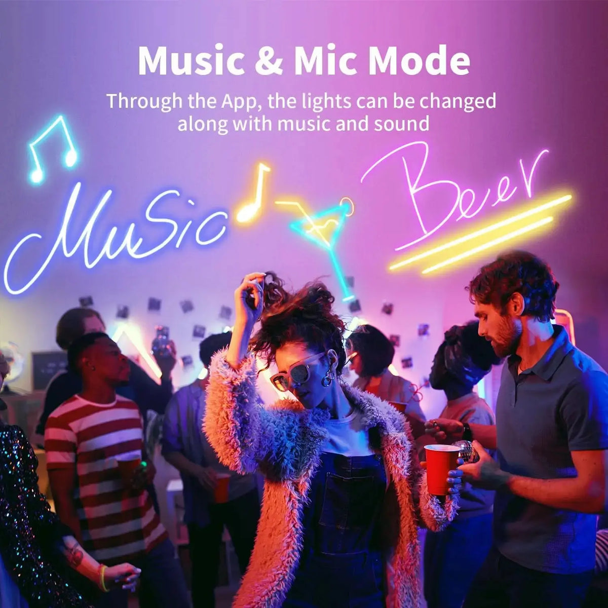 Bluetooth RGB Neon LED Strip 1-10m DC5V USB IP65 Waterproof Flexible Tape with App/Remote Control Music Sync for Home Decor Deals 4 U  RGB Hexagon Wall Lights Deals 4 U
