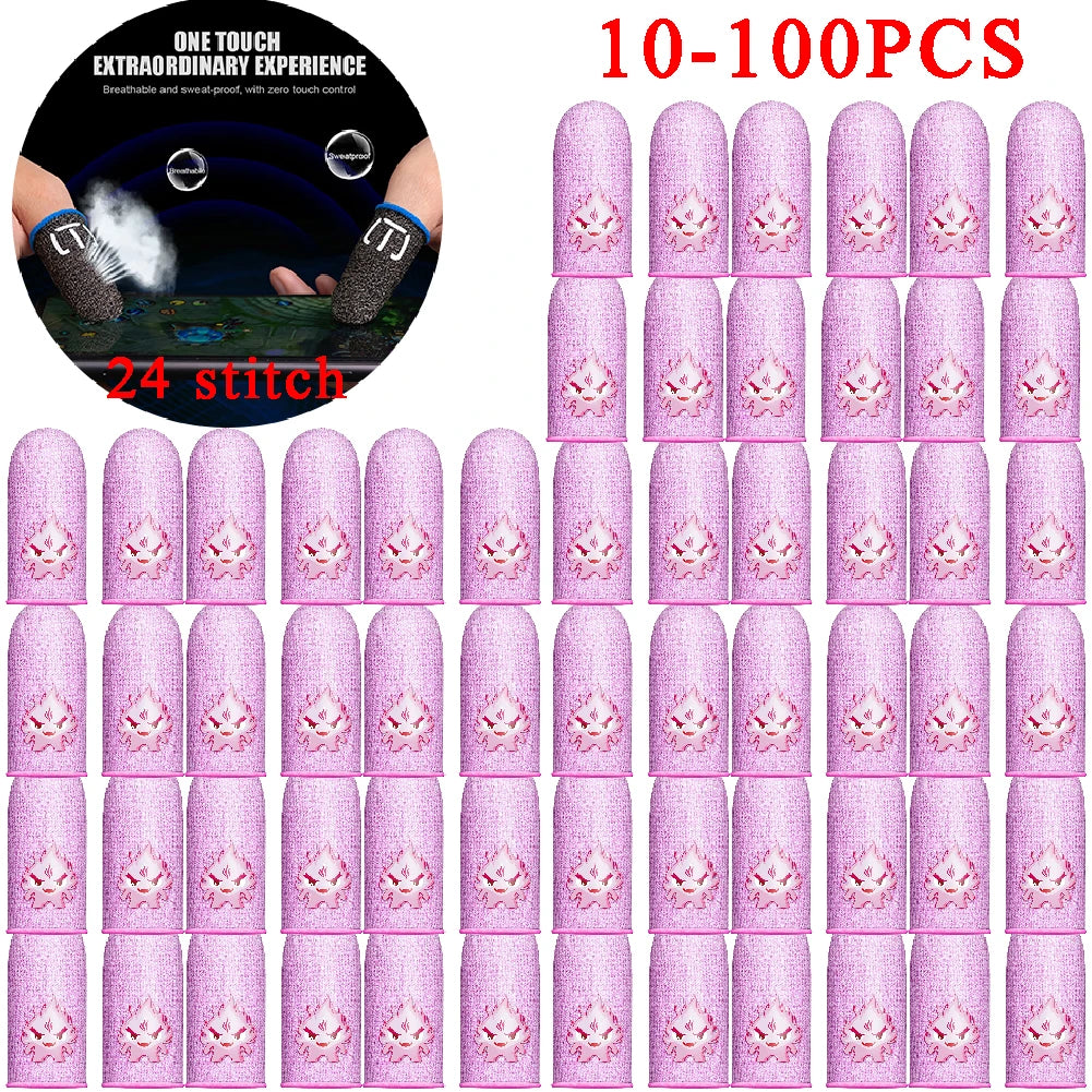 100-10PCS Finger Cover Game Controller For PUBG Sweatproof Anti-slip Fingertip Cover Thumb Gloves For Mobile Game Deals 4 U   Deals 4 U