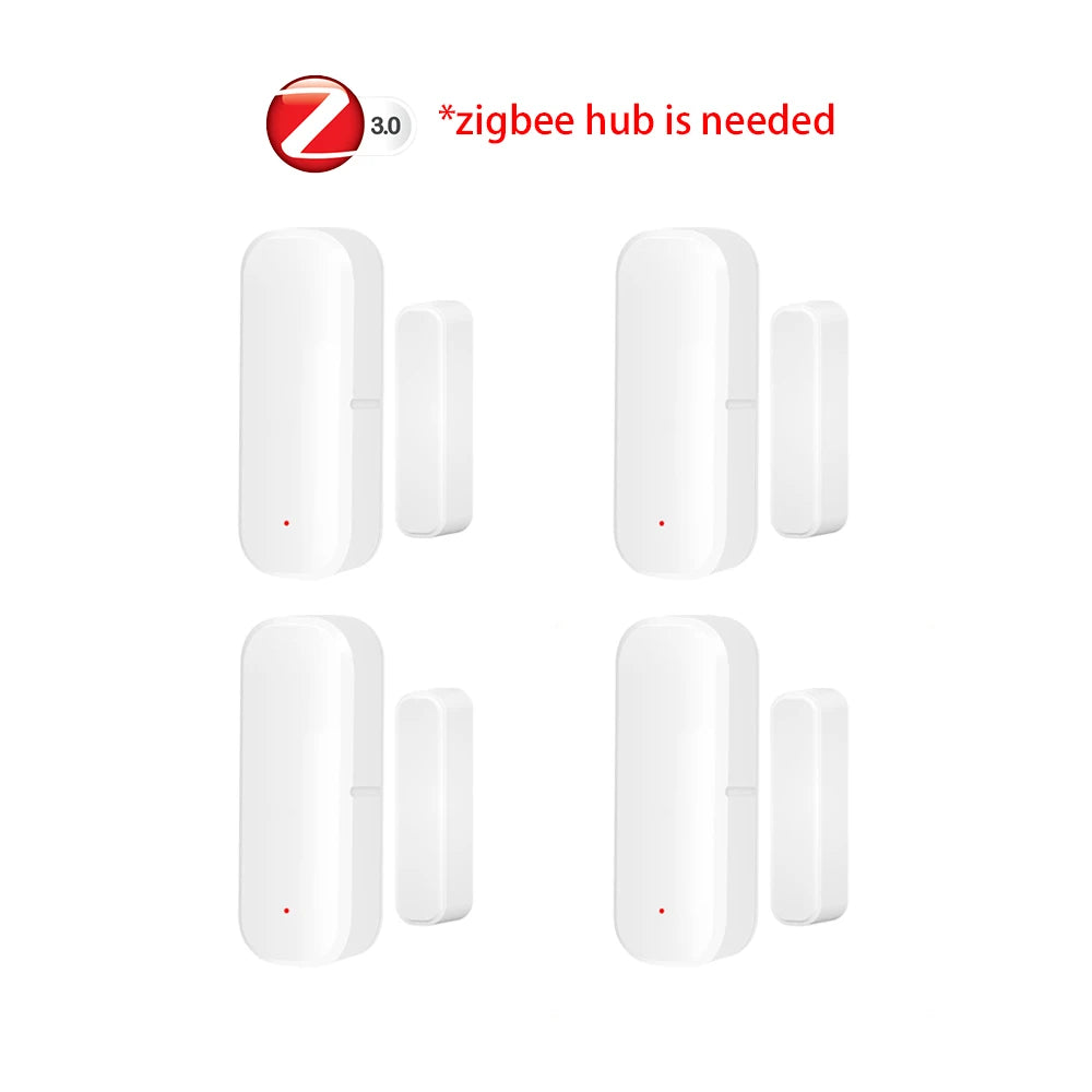 Zigbee Door Sensor Window Contact Sensor Open Closed Detector Smart Home Alarm Security Protection work with Tuya Hub Smart Life Deals 4 U   Deals 4 U