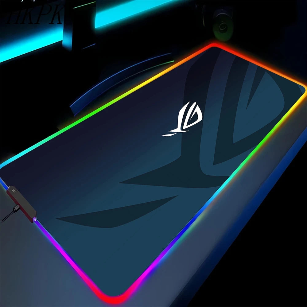 Black Mouse Pad Asus Rgb Gaming Mause Mat Anime Mats Gamer Rug Pc Xxl Cute Pads Large Game Keyboard Carpet Backlight Mousepad Deals 4 U   Deals 4 U