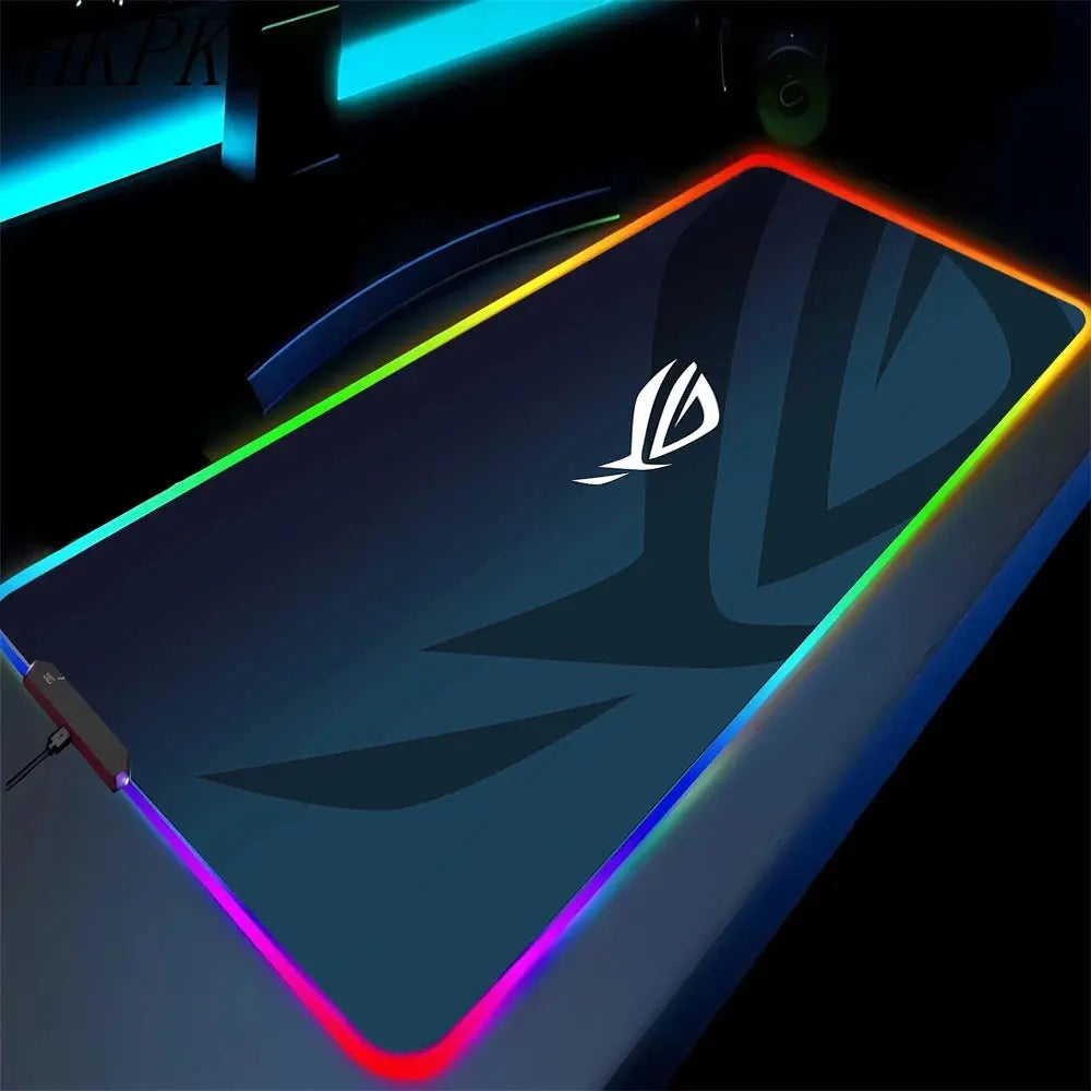 Black Mouse Pad Asus Rgb Gaming Mause Mat Anime Mats Gamer Rug Pc Xxl Cute Pads Large Game Keyboard Carpet Backlight Mousepad Deals 4 U  Gaming Accessories Deals 4 U