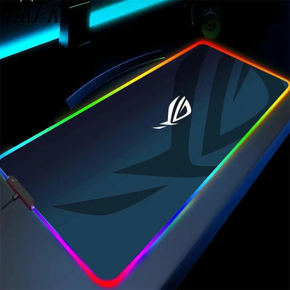 Black Mouse Pad Asus Rgb Gaming Mause Mat Anime Mats Gamer Rug Pc Xxl Cute Pads Large Game Keyboard Carpet Backlight Mousepad Deals 4 U  Gaming Accessories Deals 4 U