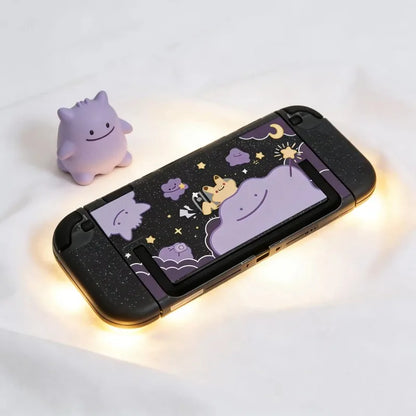 Cartoon Switch 2 Protective Case for Nintendo Switch 2 Glitter Purple Customize Joy-Con Console Case Can be inserted Dock Cover