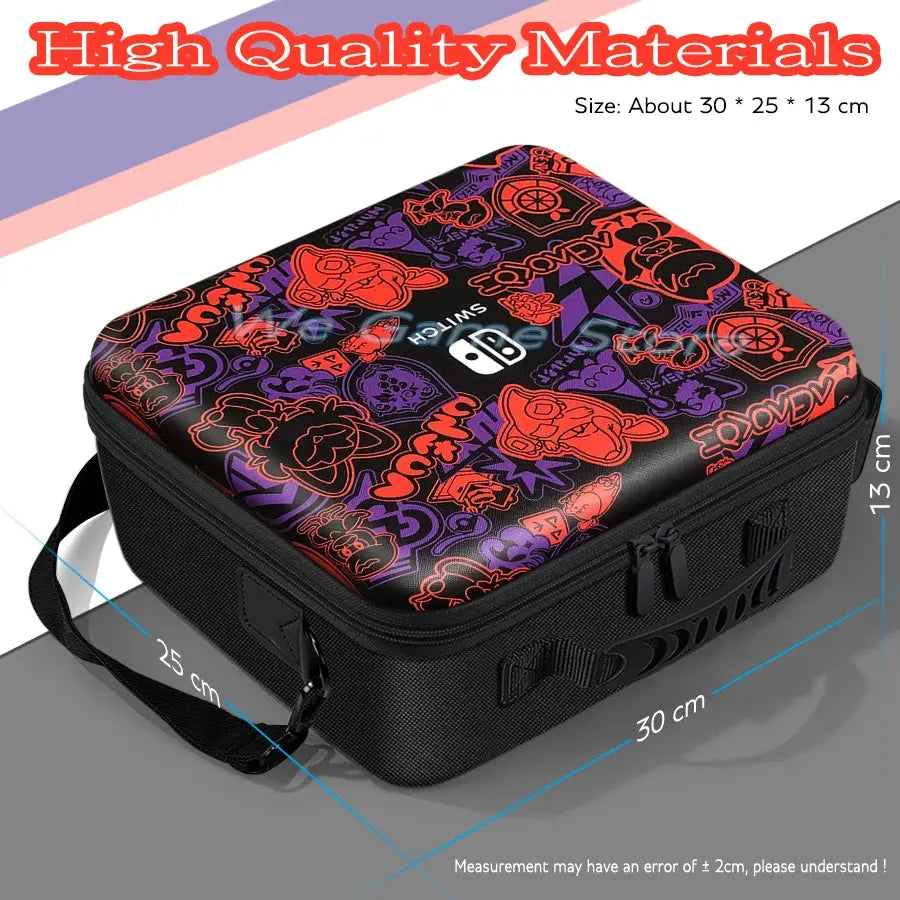 Travel Carrying Case For Nintendo Switch OLED Console Gaming Accessories High Quality Portable Storage Messenger Bag Hard Shell Deals 4 U  Console Accessories Deals 4 U
