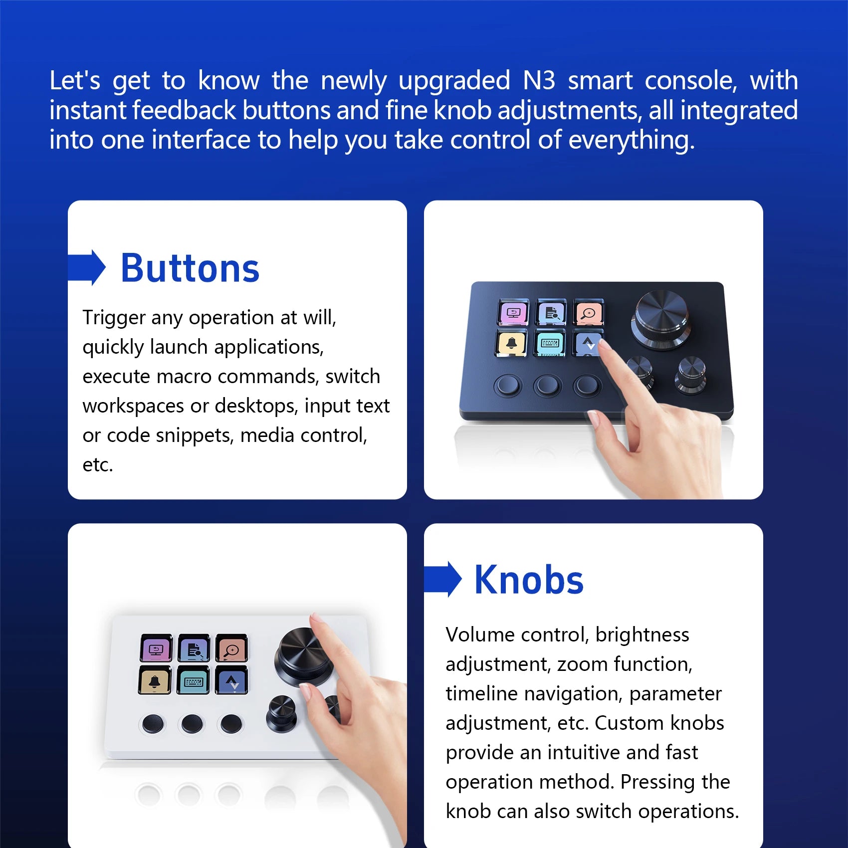 MiraBox N3 Macro Pad / Stream Deck, 6 Programmable LCD Keys, 3 Knobs, Visual Shortcuts, OBS Controller, Mac/Win Deals 4 U   Deals 4 U
