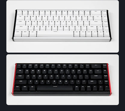 AJAZZ ALUX68 Magnetic Shaft Aluminum Alloy Esports Magnetic switch keyboard RGB hot-swappable DIY wired macro mode Hall effect