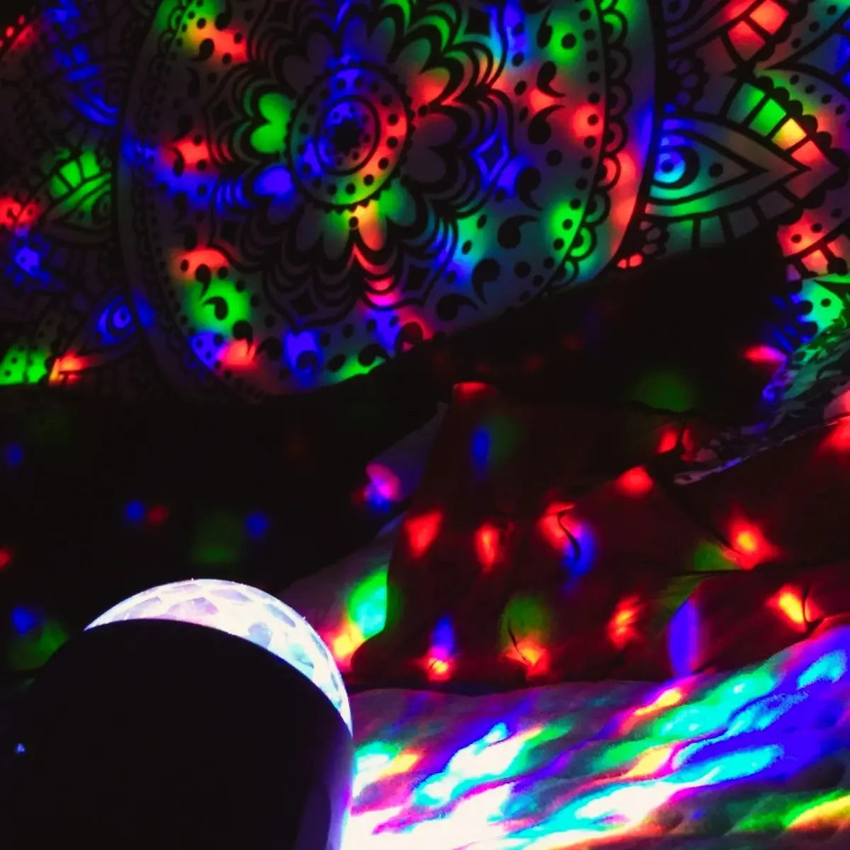 Strobe And Remote Control Disco Ball Ambiance Lights. Holiday Family Gatherings, Birthdays, Weddings, Bars, Clubs Deals 4 U  RGB Hexagon Wall Lights Deals 4 U
