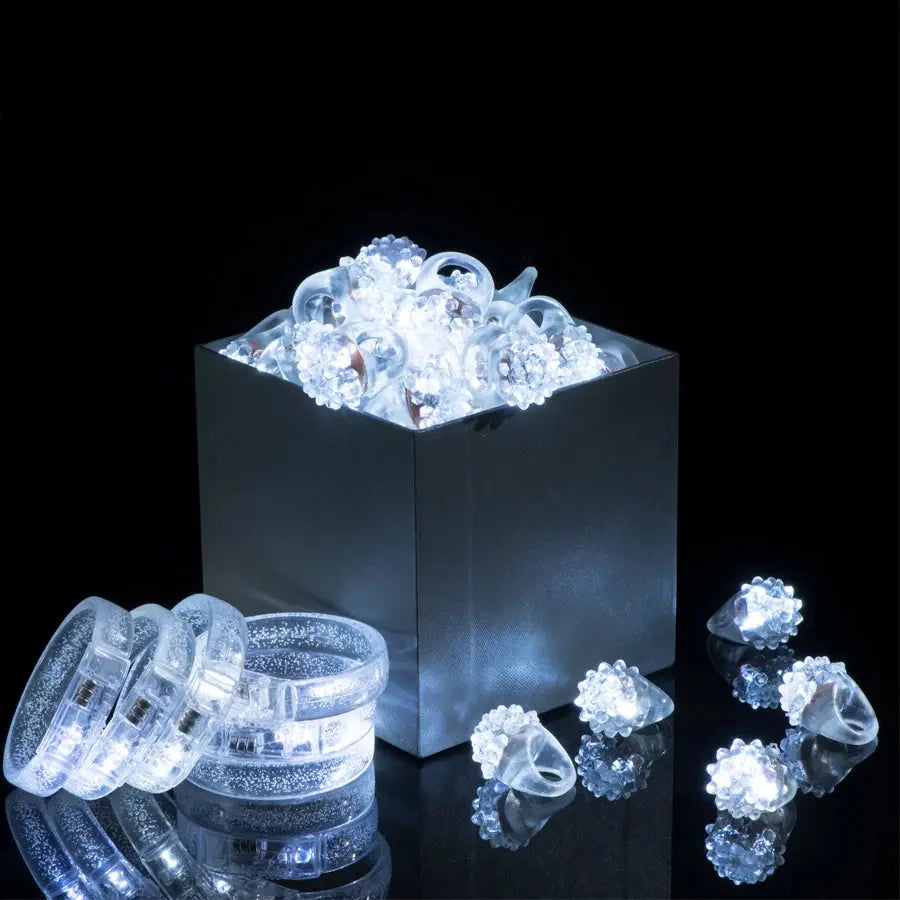 Led White Bracelets Light Up Party Favors Glow in the Dark Party Supplies Neon Sunglasses LED Rings Bracelets Wedding Decoration Deals 4 U  Gaming Accessories Deals 4 U
