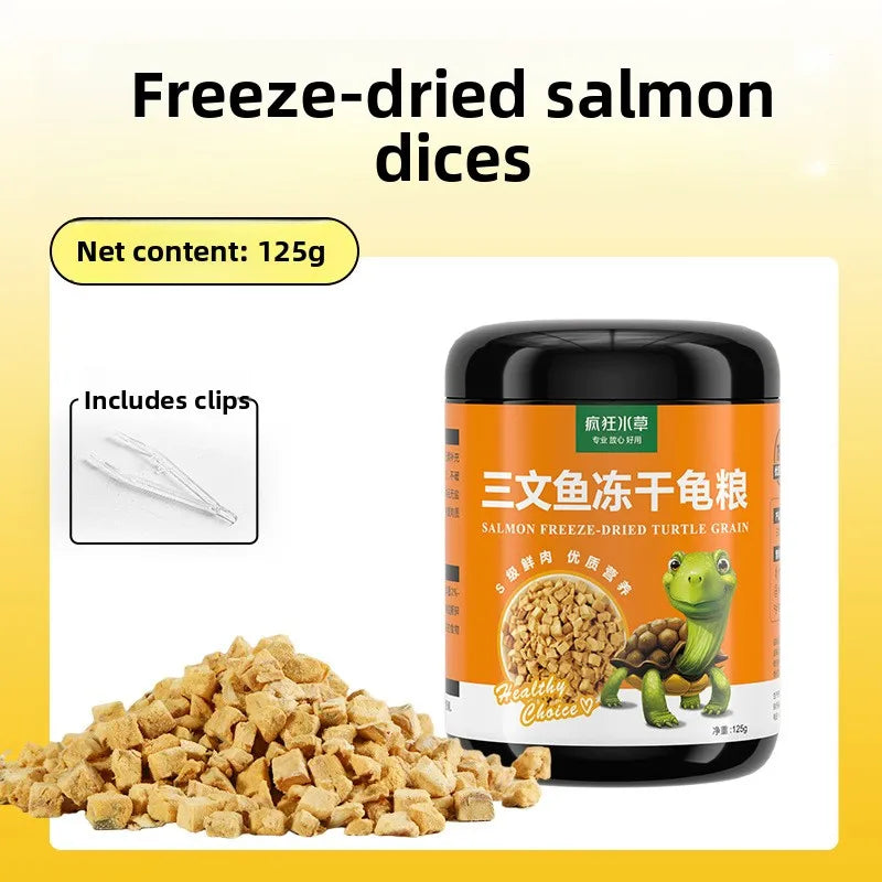 FKSC Turtle Food Mix - Freeze-Dried Shrimp/Mealworm/Fish & Chicken - Protein Rich Treat for Red-Ear Sliders & Aquatic Turtles Deals 4 U   Deals 4 U